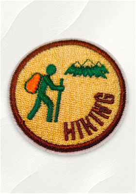 Бродиран пач за дрехи текстил и тениски - "Туризъм" 