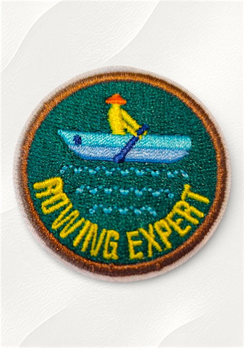 Бродиран пач за дрехи текстил и тениски -"Експерт в гребането" 