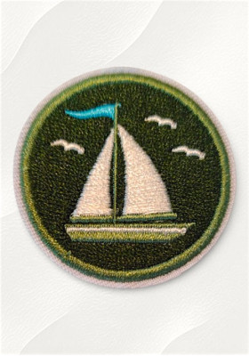 Бродиран пач за дрехи текстил и тениски -"Лодка" 