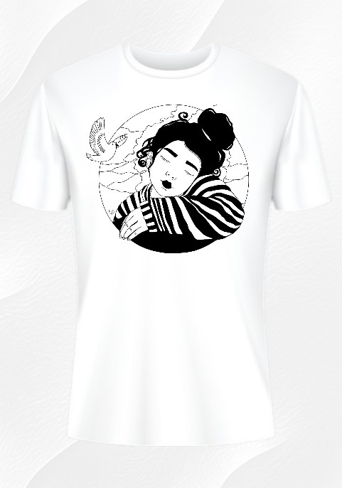 Дзен бяла тениска Дзен бяла тениска