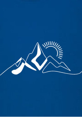  Детска тениска ArtistixLab Mountain Squirrel, Тъмносин, Органичен Памук, 56-68см