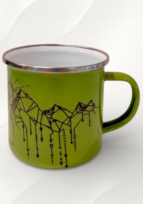 Зелено метално канче "Планинка"