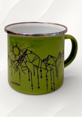 Зелено метално канче "Планинка"