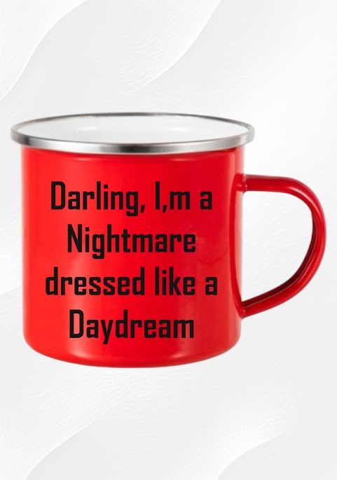 Червено метално канче 10