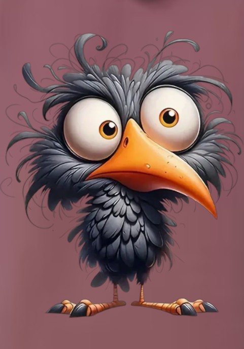 Суитшърт Изцъклена птица