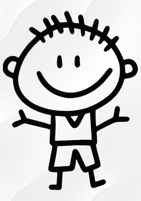 Суитшърт с цип - Весело момче