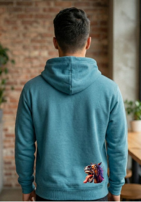 Суитшърт с ухилен кон