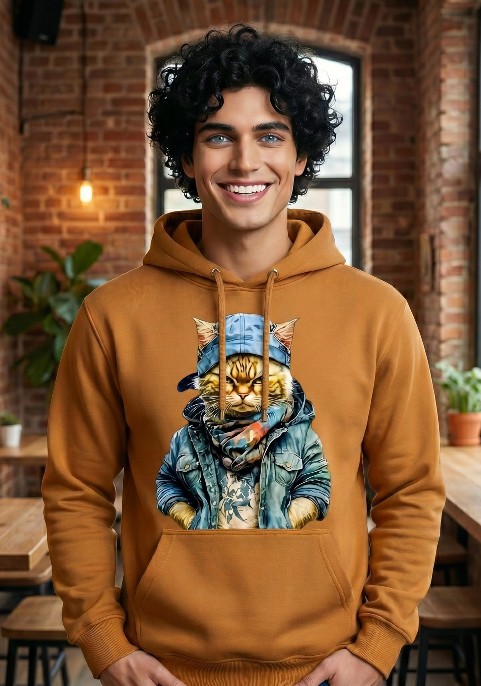 Суитшърт Охра - Котаракът