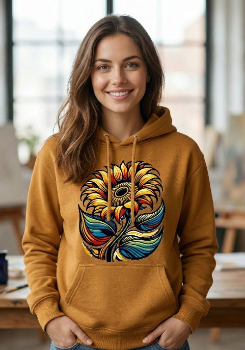 Суитшърт Охра - Слънчоглед 1