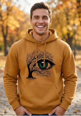 Суитшърт Охра " Дървото око"