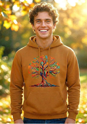 Суитшърт Охра " Дървото на живота"