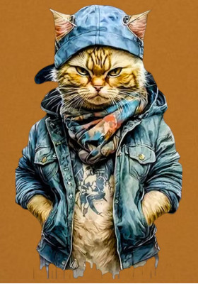 Суитшърт Охра - Котаракът