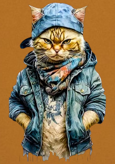 Суитшърт Охра - Котаракът