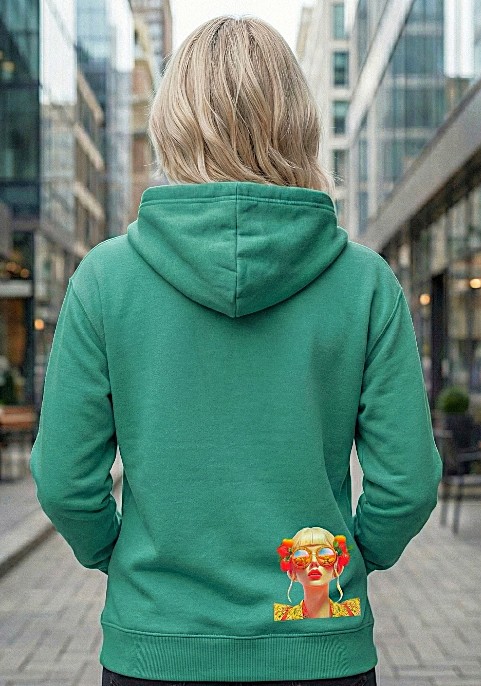 Суитшърт Ментово зелено "Ягодка"