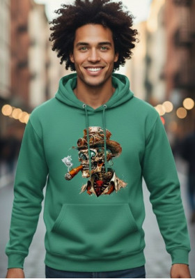 Суитшърт Мента "Скелет с лула"