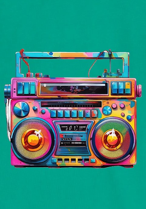 Суитшърт Мента "Касетофон "