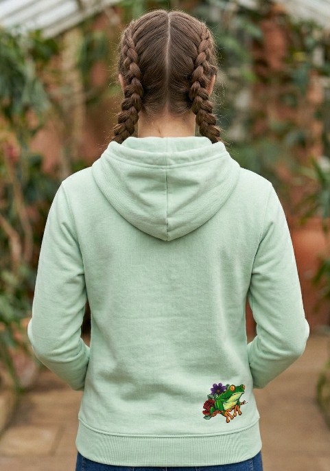 Суитшърт Стийм грийн "Жабка с цветя" Суитшърт Стийм грийн "Жабка с цветя"