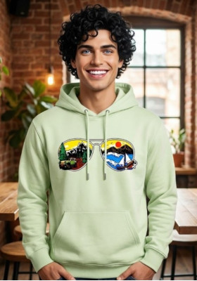 Суитшърт Стийм грийн  "Очила"