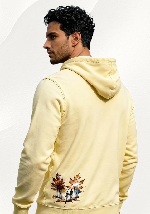 Суитшърт жълт с цип Есен
