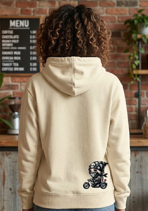 Суитшърт жълт с цип " Металка с мотор"