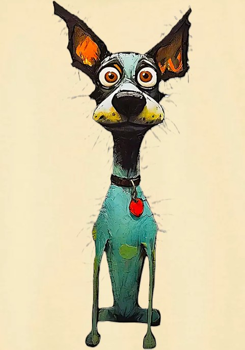 Суитшърт жълт с цип Дългото куче