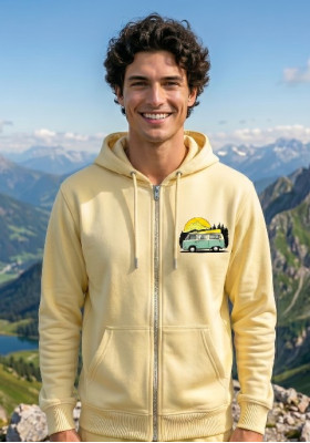 Суитшърт жълт с цип " Кемперче"