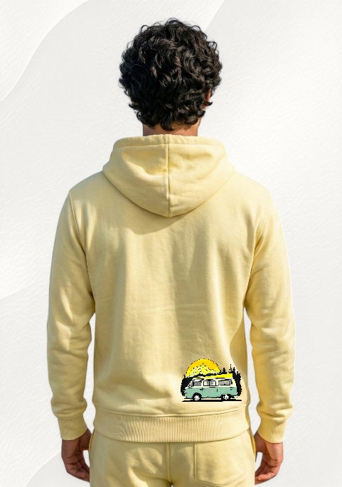 Суитшърт жълт с цип " Кемперче"