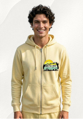 Суитшърт жълт с цип " Кемперче"