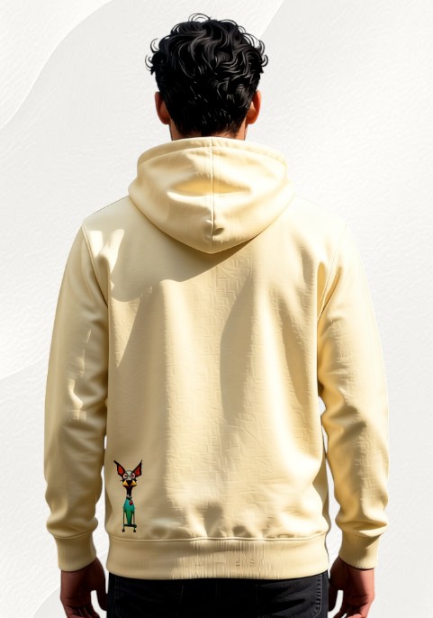 Суитшърт жълт с цип Дългото куче