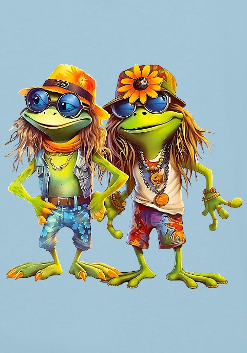 Суитшърт Две жаби Хипета