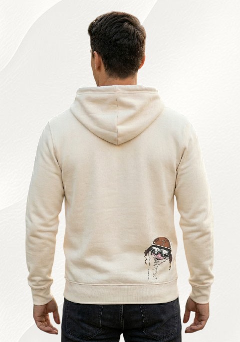 Суитшърт бежав с цип " Щраус"