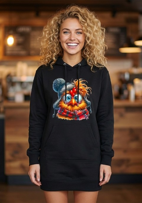 Суитшърт Пиле с шал 1